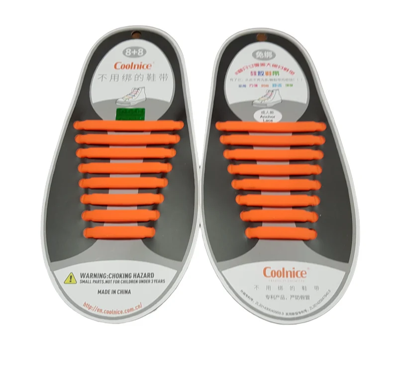 Lacci per Scarpe in Silicone Stringhe da Non Allacciare 13 Colori
