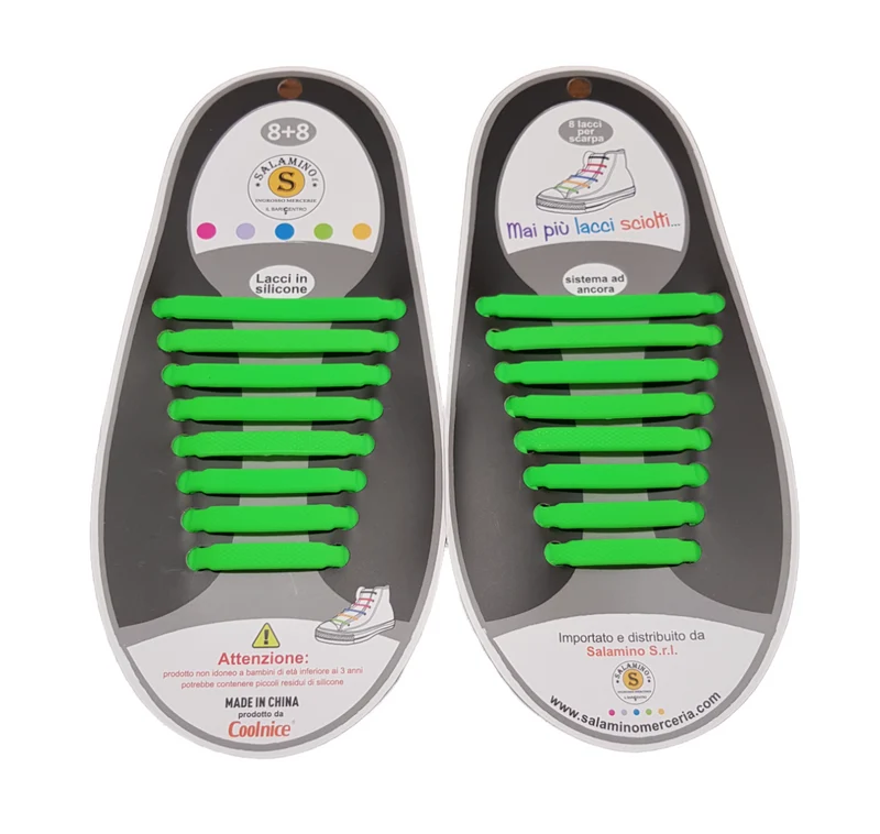 Lacci per Scarpe in Silicone Stringhe da Non Allacciare 13 Colori