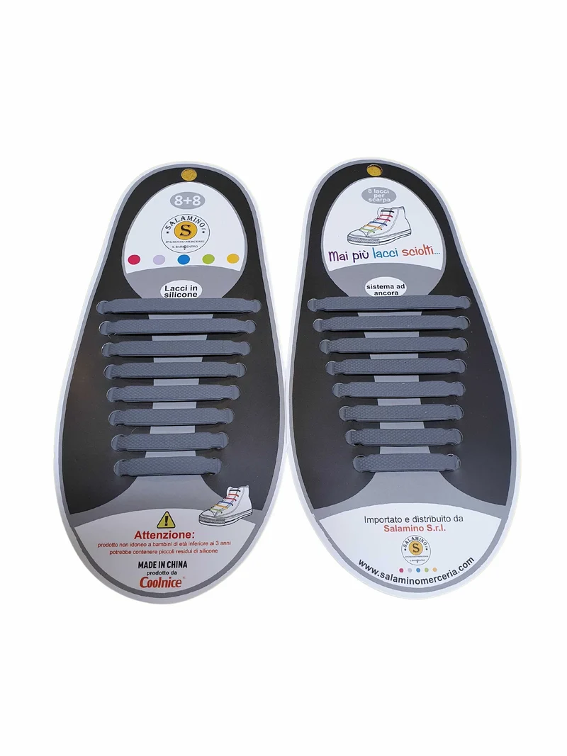 Lacci per Scarpe in Silicone Stringhe da Non Allacciare 13 Colori