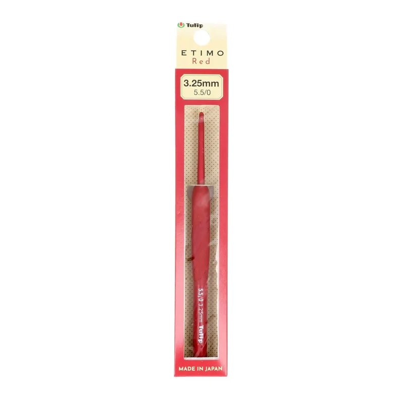 Crochet TULIP ETIMO RED SOFTGRIP 2.50MM
