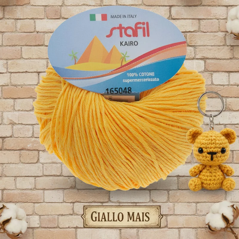 Filo Cotone Grosso Stafil filato per Uncinetto e Maglia 3/4 | 50g 127m