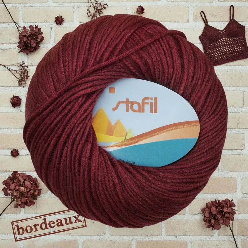 Filo Cotone Grosso Stafil filato per Uncinetto e Maglia 3/4 | 50g 127m