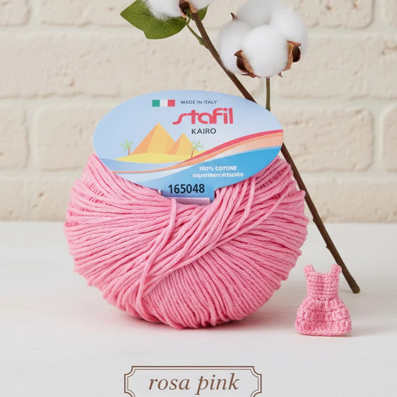 Filo Cotone Grosso Stafil filato per Uncinetto e Maglia 3/4 | 50g 127m