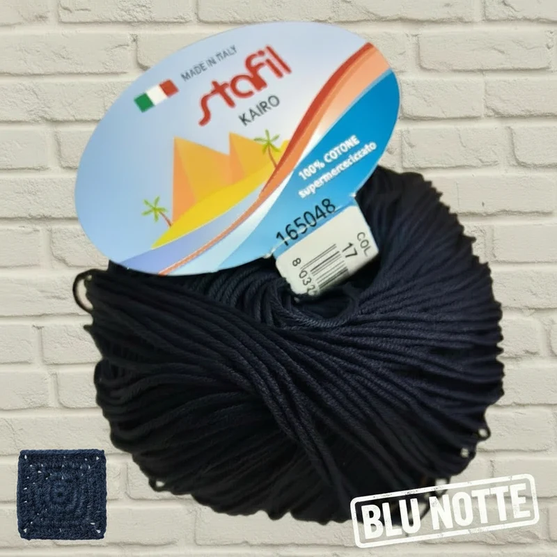 Filo Cotone Grosso Stafil filato per Uncinetto e Maglia 3/4 | 50g 127m