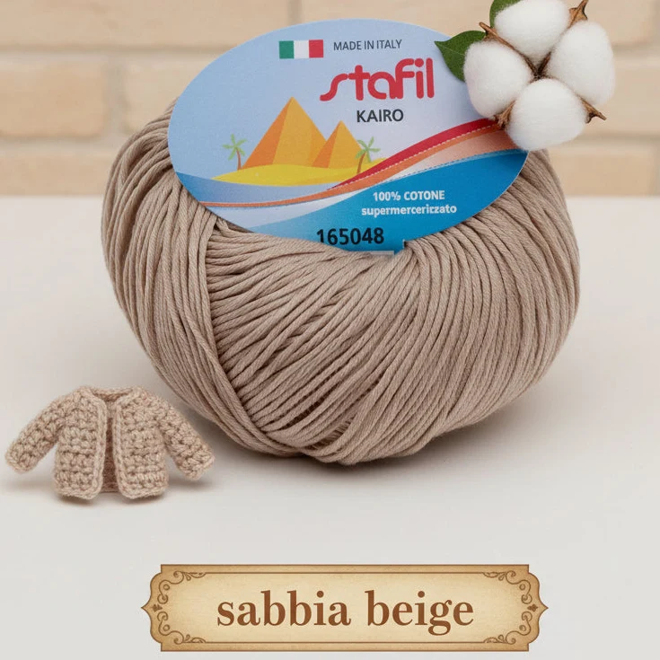 Filo Cotone Grosso Stafil filato per Uncinetto e Maglia 3/4 | 50g 127m