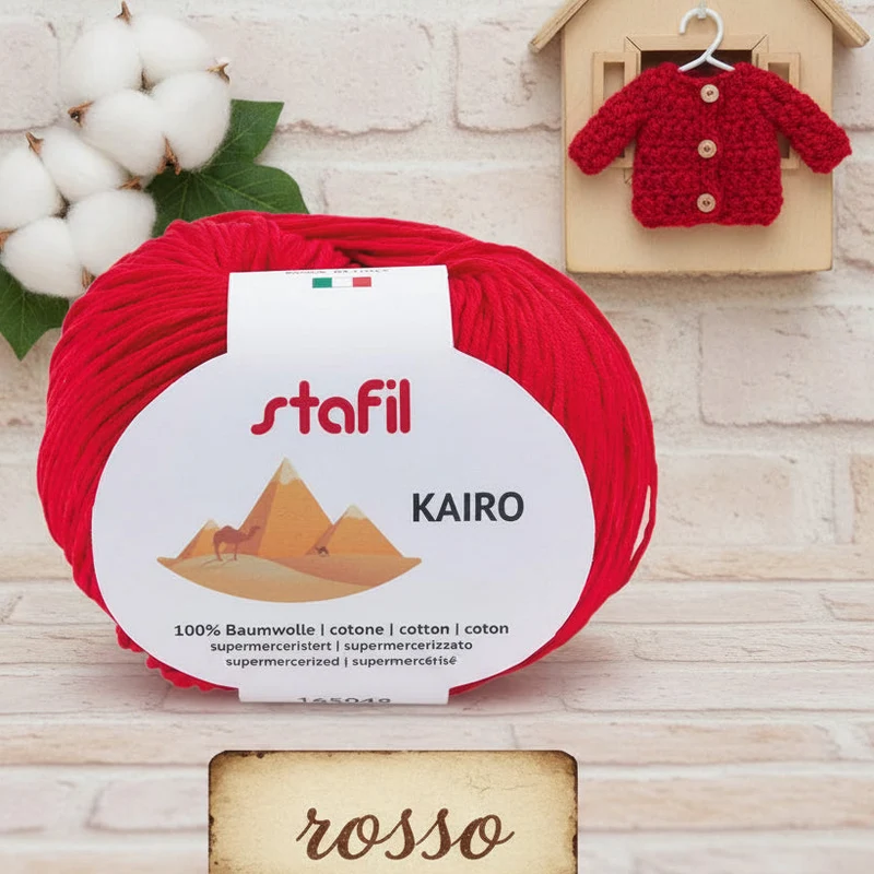 Filo Cotone Grosso Stafil filato per Uncinetto e Maglia 3/4 | 50g 127m