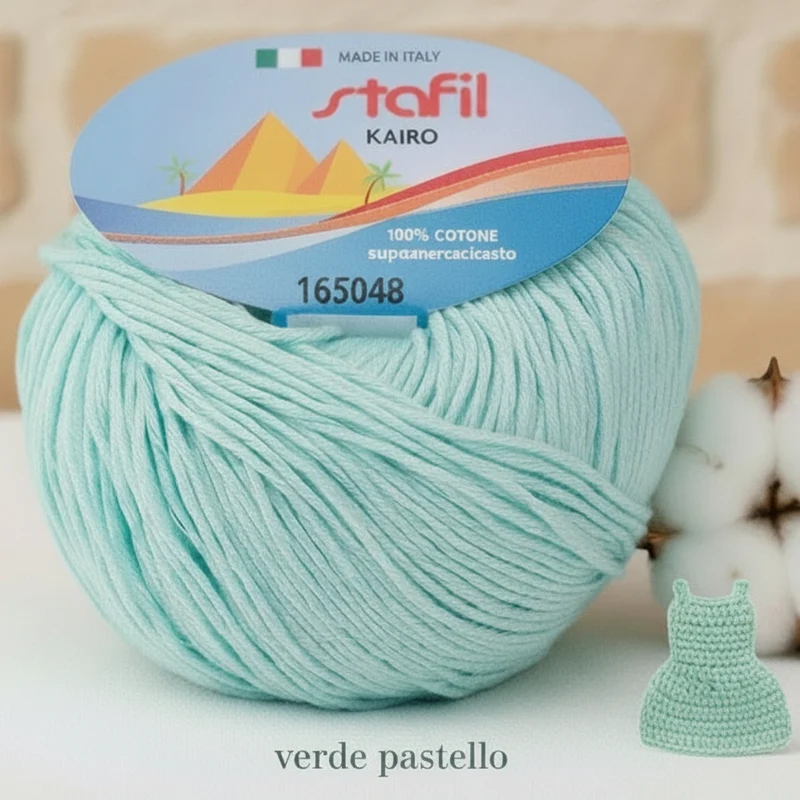 Filo Cotone Grosso Stafil filato per Uncinetto e Maglia 3/4 | 50g 127m