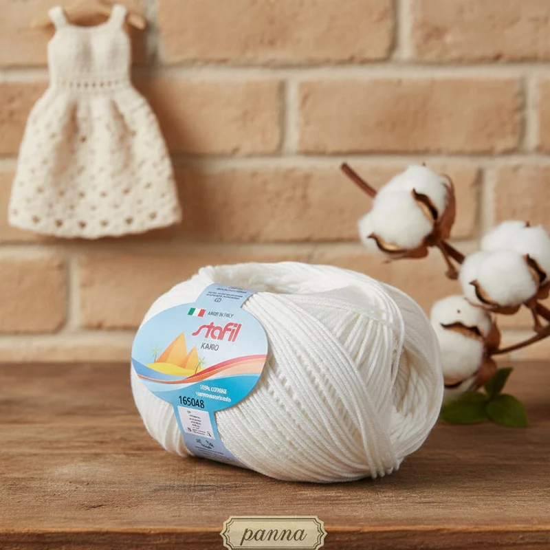Filo Cotone Grosso Stafil filato per Uncinetto e Maglia 3/4 | 50g 127m