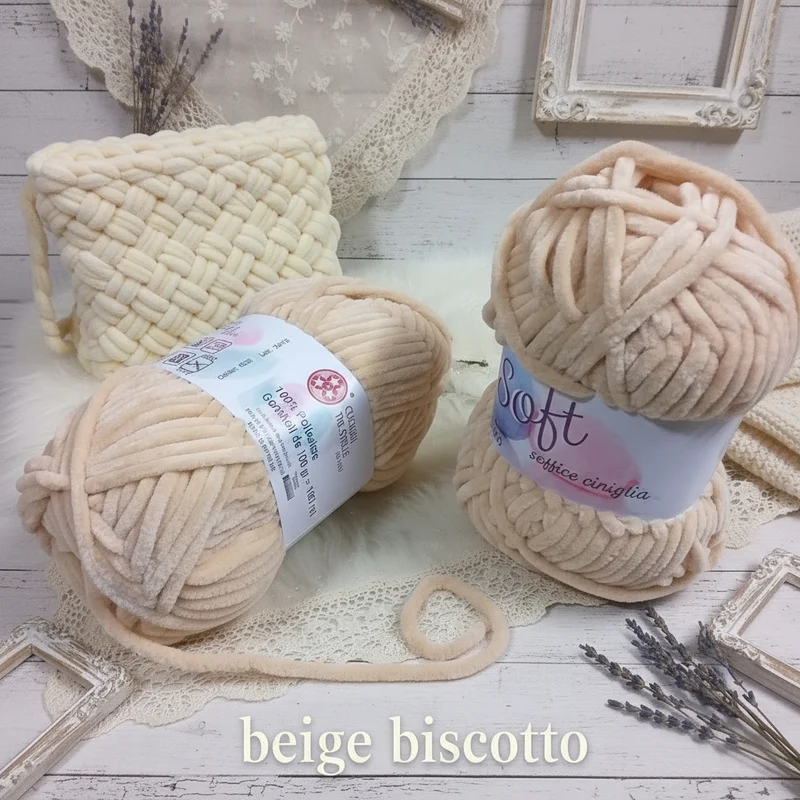 Velluto ciniglia schemi cordino filato lana uncinetto 4-6 ferri maglia