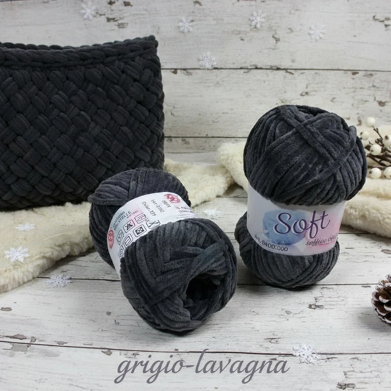Velluto ciniglia schemi cordino filato lana uncinetto 4-6 ferri maglia