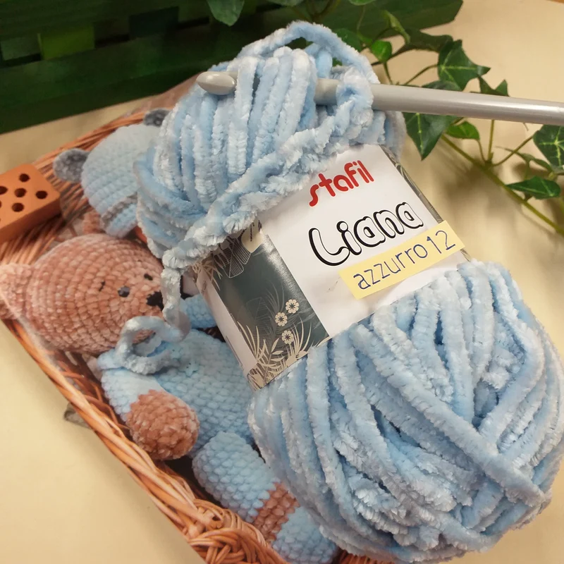Velluto ciniglia schemi cordino filato lana uncinetto 4-6 ferri maglia