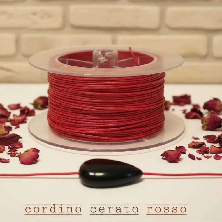 Cordini cerati cordoncino 1 mm cotone uncinetto collane bigiotteria