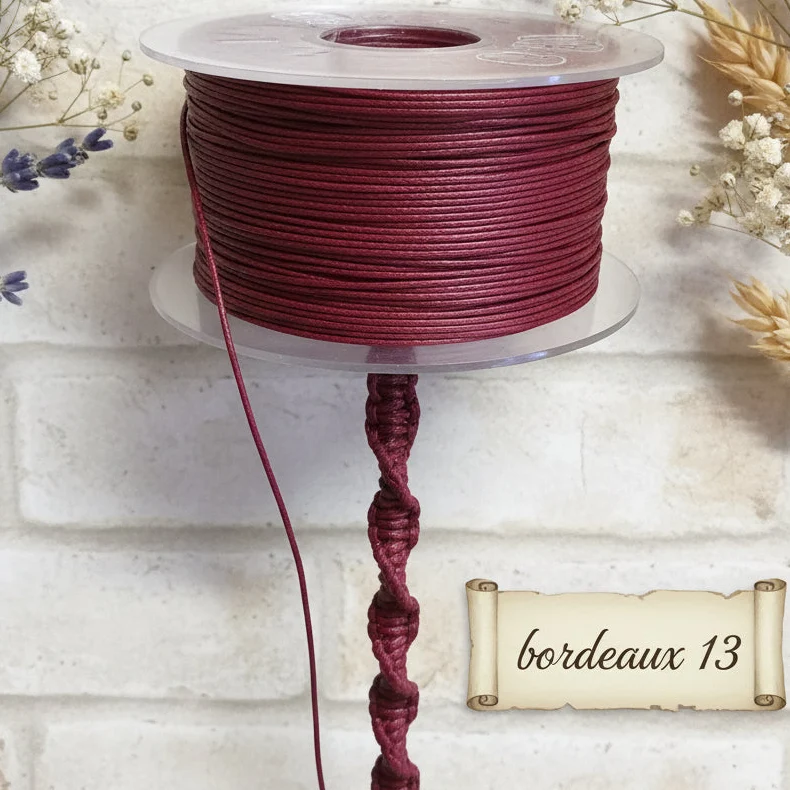 Cordini cerati cordoncino 1 mm cotone uncinetto collane bigiotteria