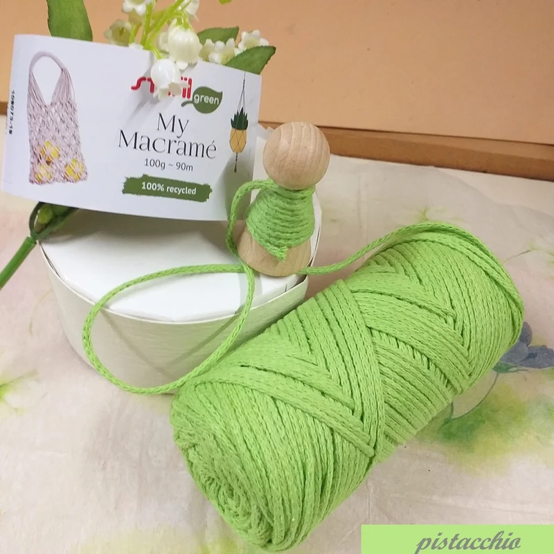 Corda macramè filato cotone filo cordoncino 2 mm tende borse uncinetto