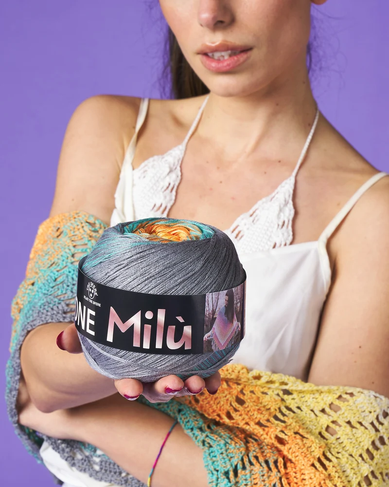Cotone milu 55% cotone 45% acrilico cf 2 x 150 gr