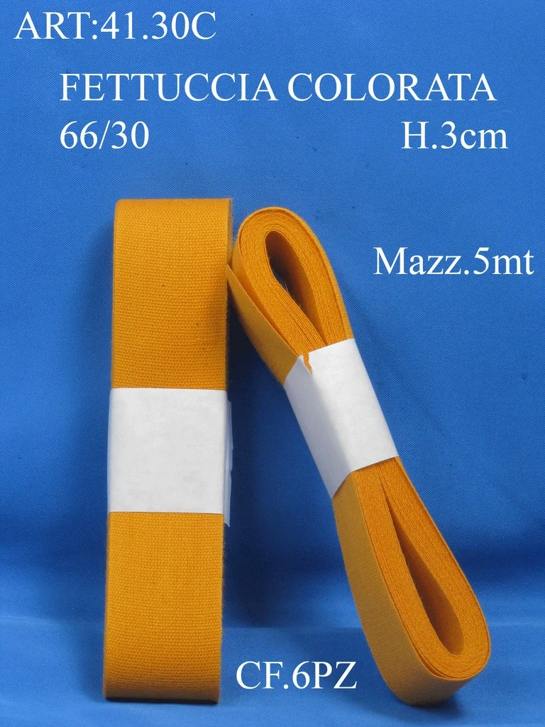 Fettuccia colorata 66/30 cf.6pz.5m