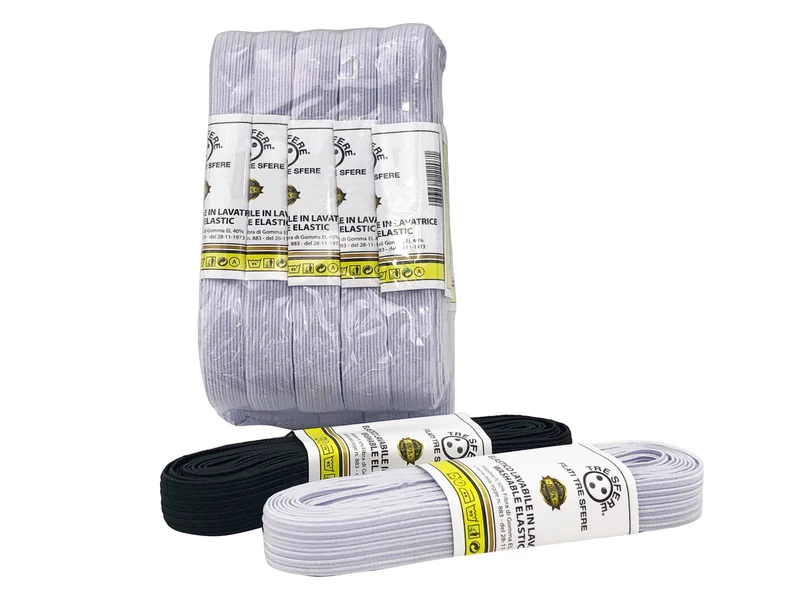 Elastico 13 mm mazzette 2,5 mt cf10pz