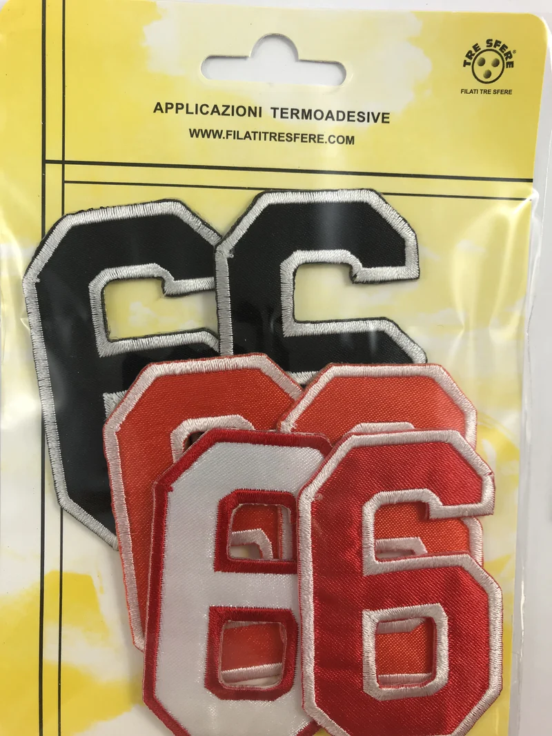Applicazioni termodesive numeri football