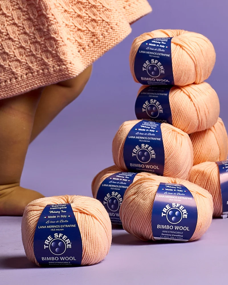 Lana bimbo wool 100% merino extra fine | cf 500 gr | 19 micron