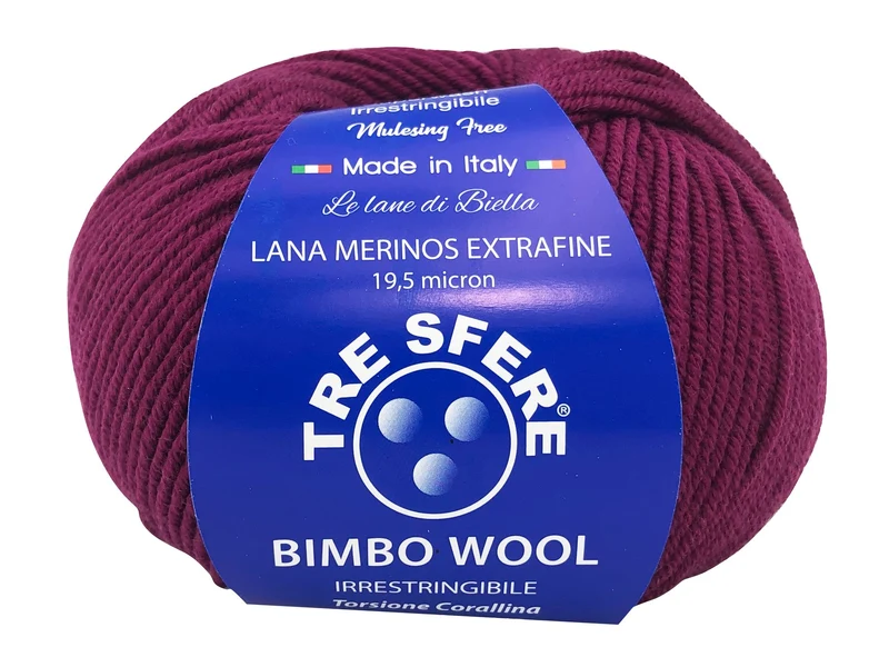 Lana bimbo wool 100% merino extra fine | cf 500 gr | 19 micron