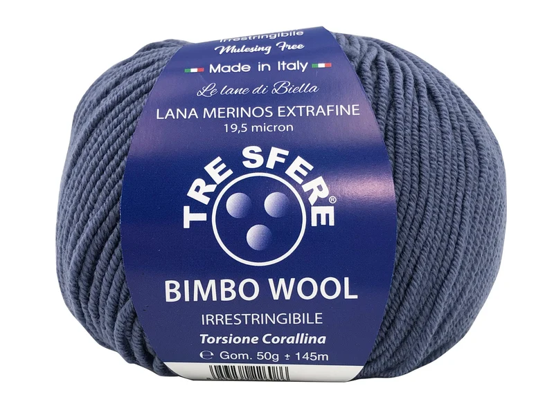 Lana bimbo wool 100% merino extra fine | cf 500 gr | 19 micron