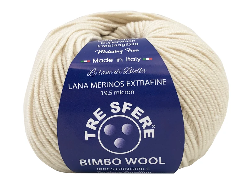 Lana bimbo wool 100% merino extra fine | cf 500 gr | 19 micron