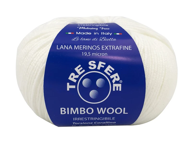 Lana bimbo wool 100% merino extra fine | cf 500 gr | 19 micron