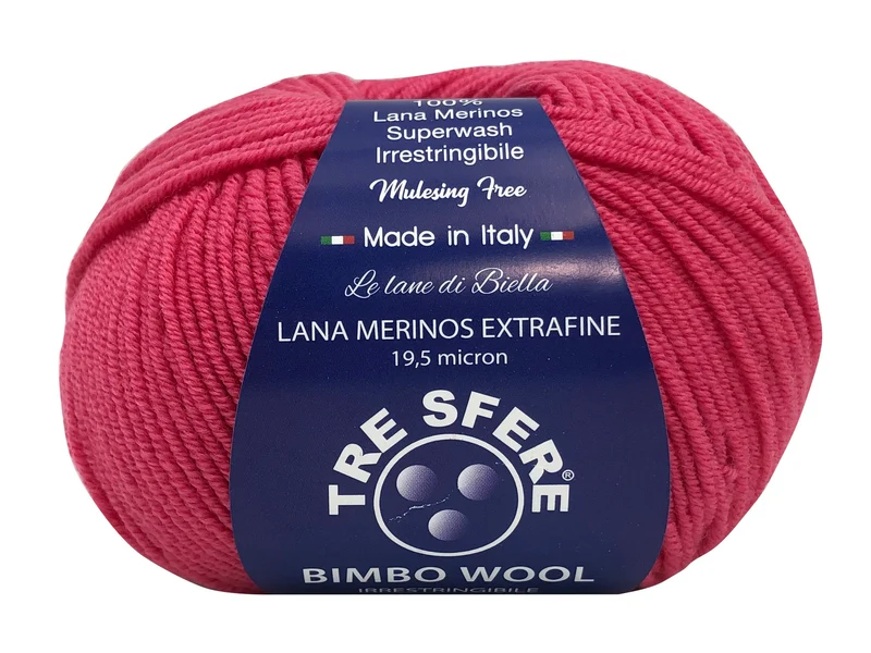 Lana bimbo wool 100% merino extra fine | cf 500 gr | 19 micron