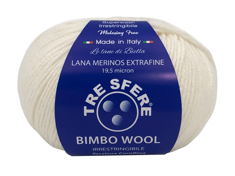 Lana bimbo wool 100% merino extra fine | cf 500 gr | 19 micron