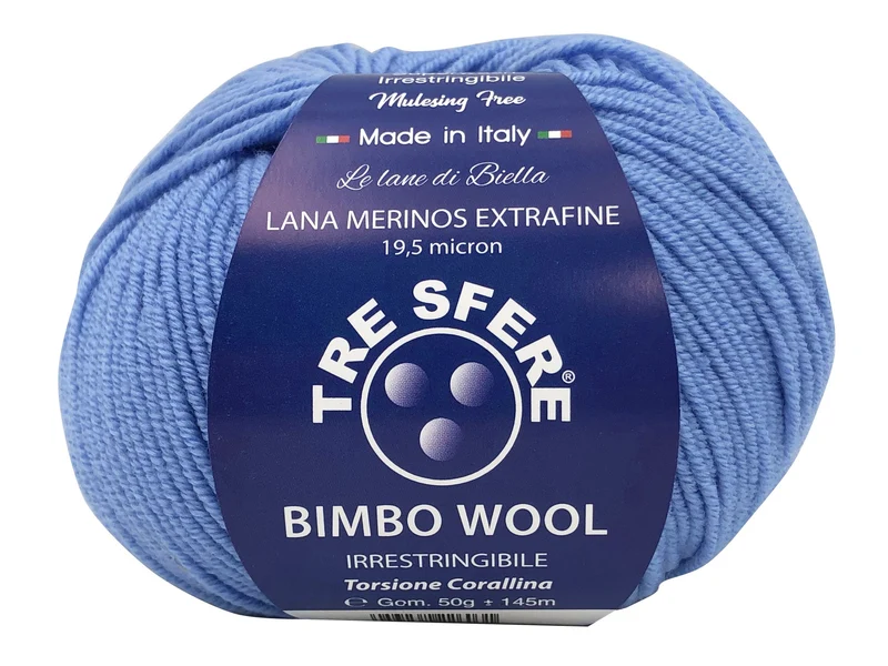 Lana bimbo wool 100% merino extra fine | cf 500 gr | 19 micron