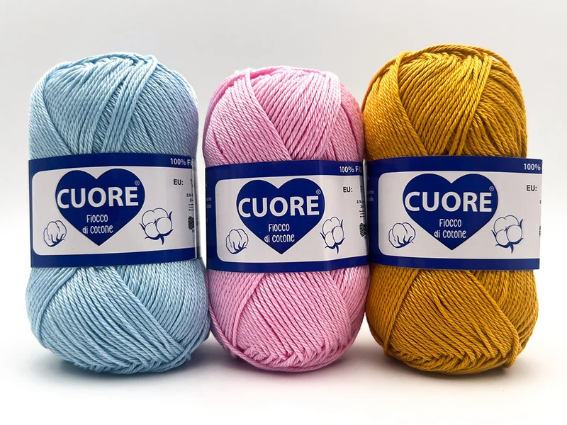 Filato cotone cuore | cf 200 gr | 100% puro cotone