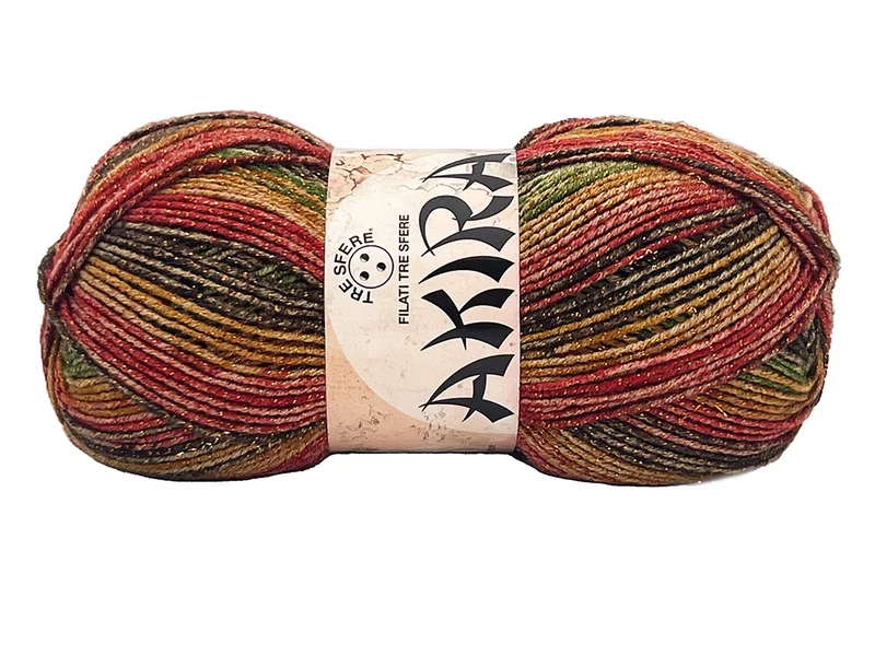 Filato lana akira | cf 1 kg | 90% acrilico 10% lurex brillante