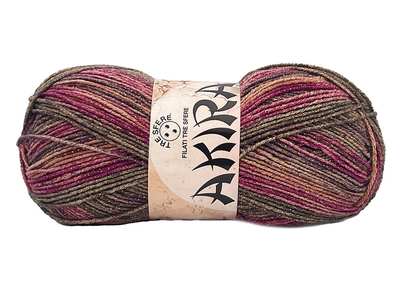 Filato lana akira | cf 1 kg | 90% acrilico 10% lurex brillante