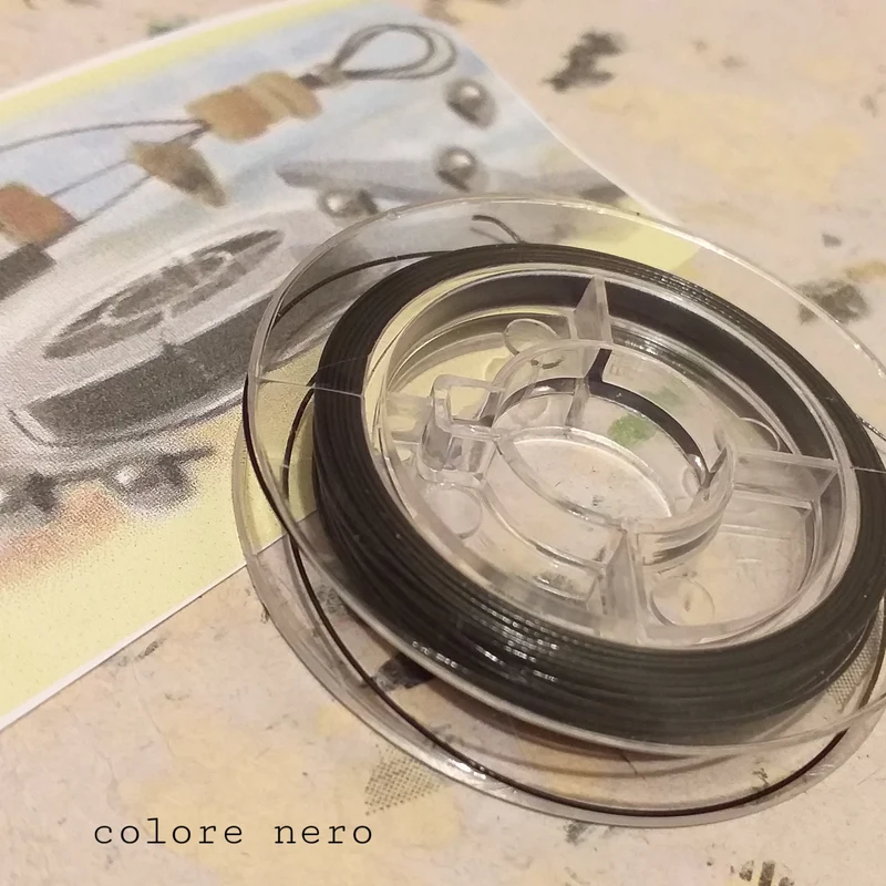 Filo acciaio inox bigiotteria cavetti collane e lavorazione perline