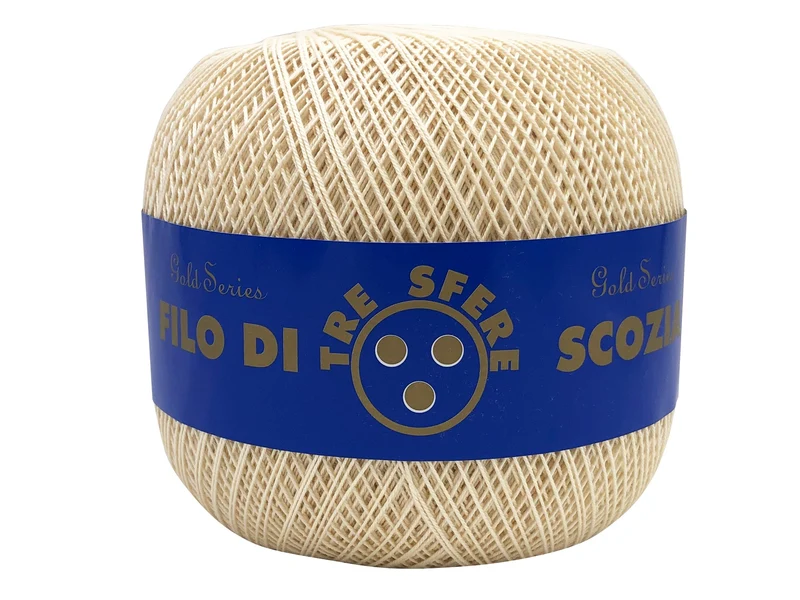 Filo di scozia n 8 ecru | confezione 250 gr | per uncinetto