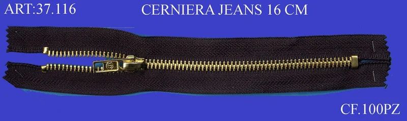 Cerniera jeans 16 cf.10pz
