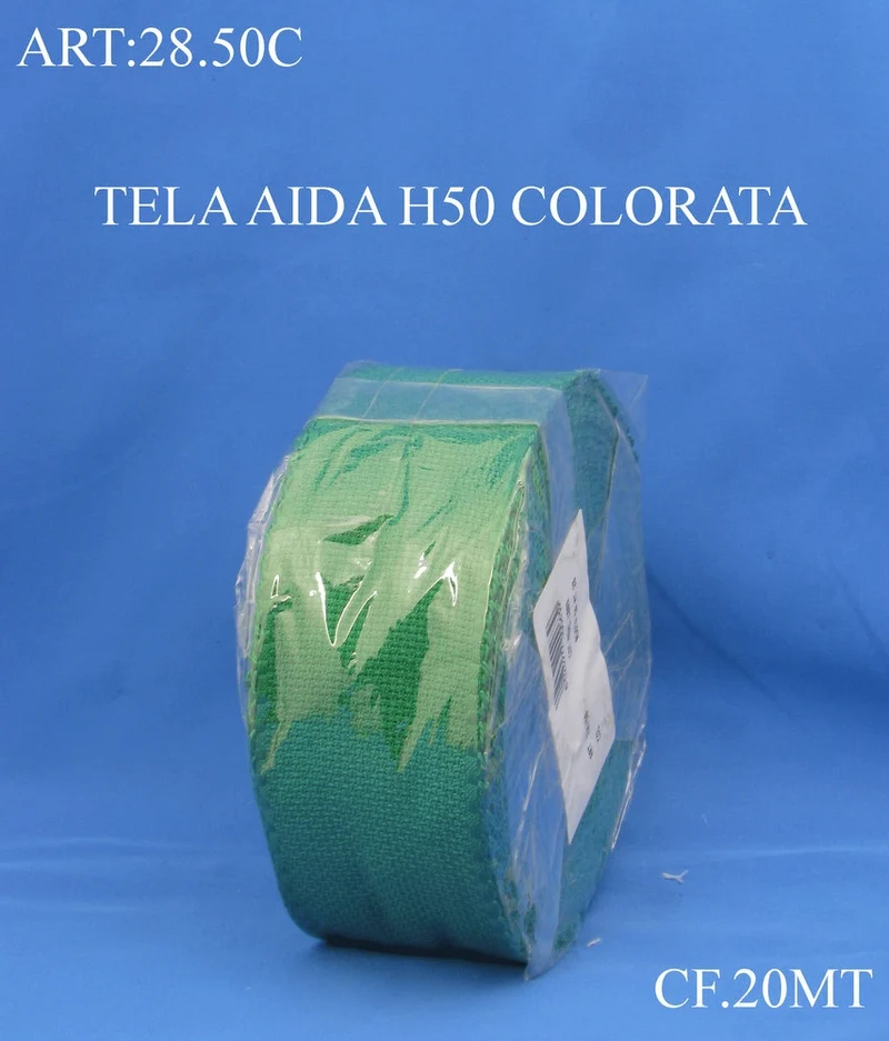 Tela aida h50 colorata cf.20mt
