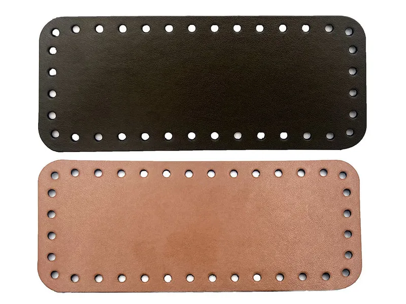 Fondi per borse similpelle retta all'uncinetto | 20x8 cm | cf 1 pz