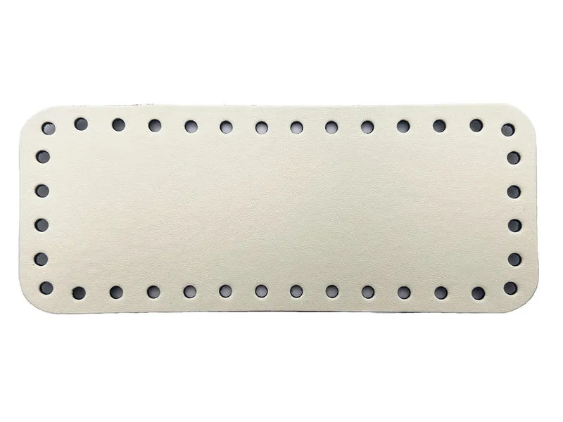 Fondi per borse similpelle retta all'uncinetto | 20x8 cm | cf 1 pz