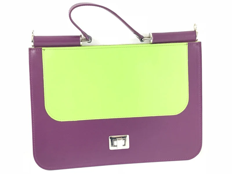 Kit borsa uncinetto mod. patella bicolore| tre sfere