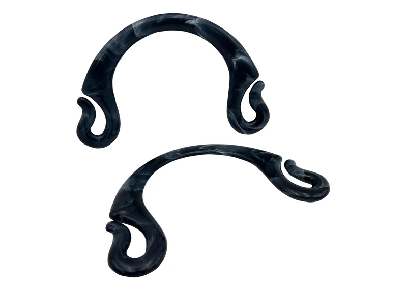 Manici mezzaluna asola per borse all'uncinetto | 19 cm | 1 coppia