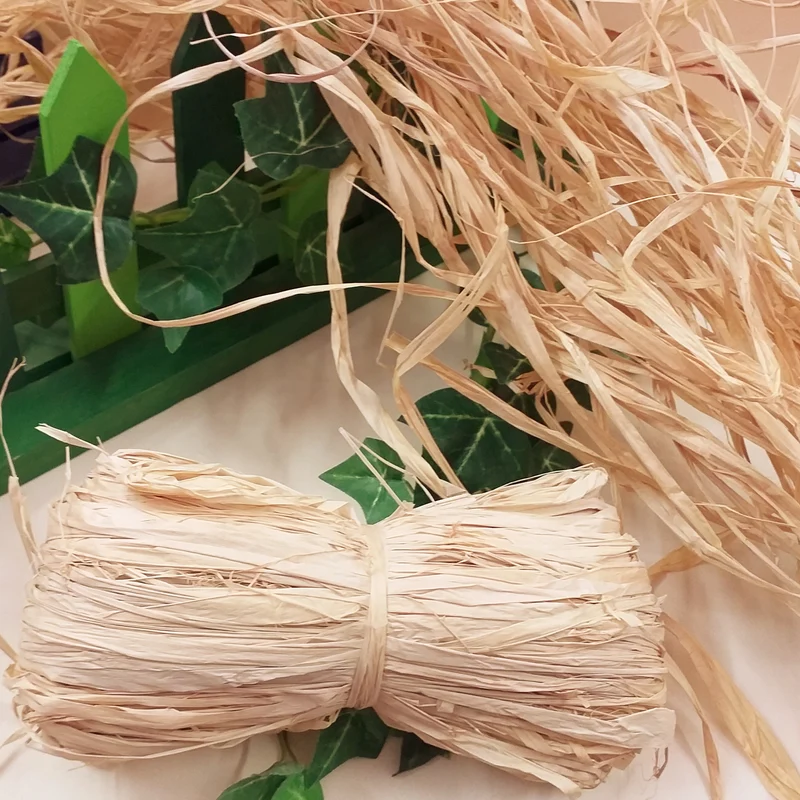 Rafia naturale per confezioni Pasqua hobby creativi decorazioni Natale