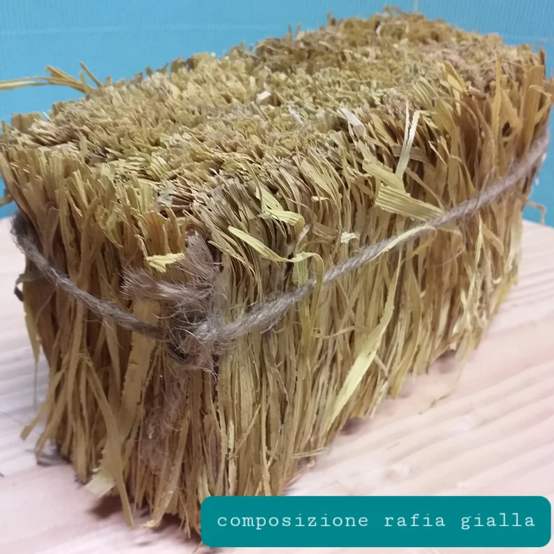 Rafia naturale per confezioni Pasqua hobby creativi decorazioni Natale