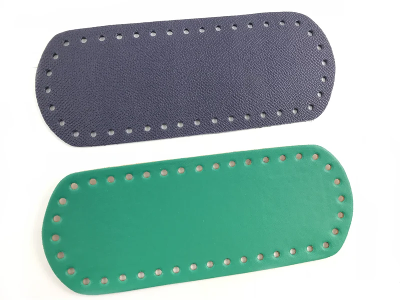 Fondi per borse similpelle ovale all'uncinetto | 20,5x8 cm | cf 1 pz
