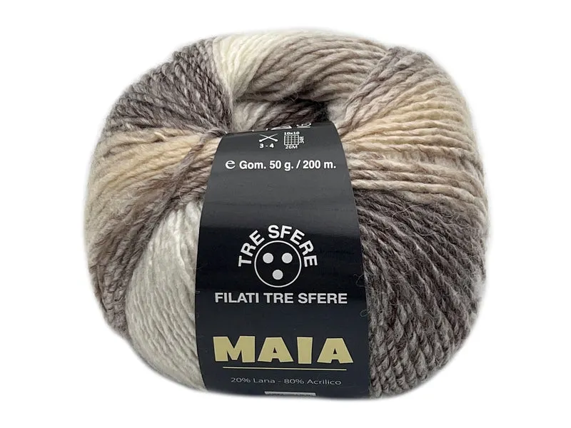 Filato lana maia | cf 500 gr | 20% lana 80% acrilico