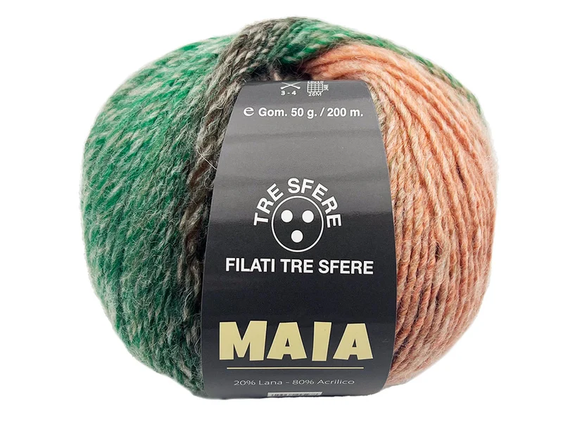 Filato lana maia | cf 500 gr | 20% lana 80% acrilico