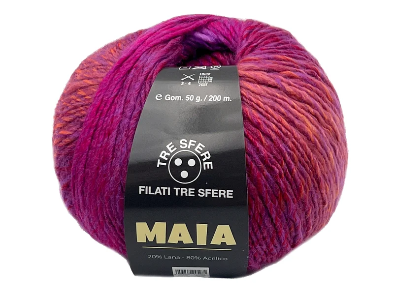 Filato lana maia | cf 500 gr | 20% lana 80% acrilico