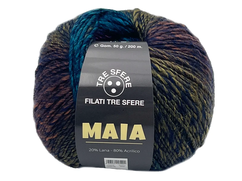 Filato lana maia | cf 500 gr | 20% lana 80% acrilico