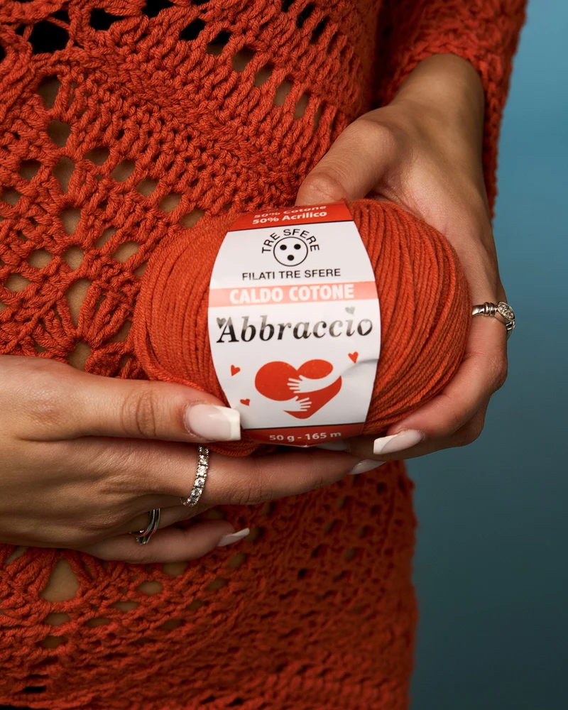 Filato caldo cotone abbraccio | cf 500 gr | 50% cotone 50% acrilico