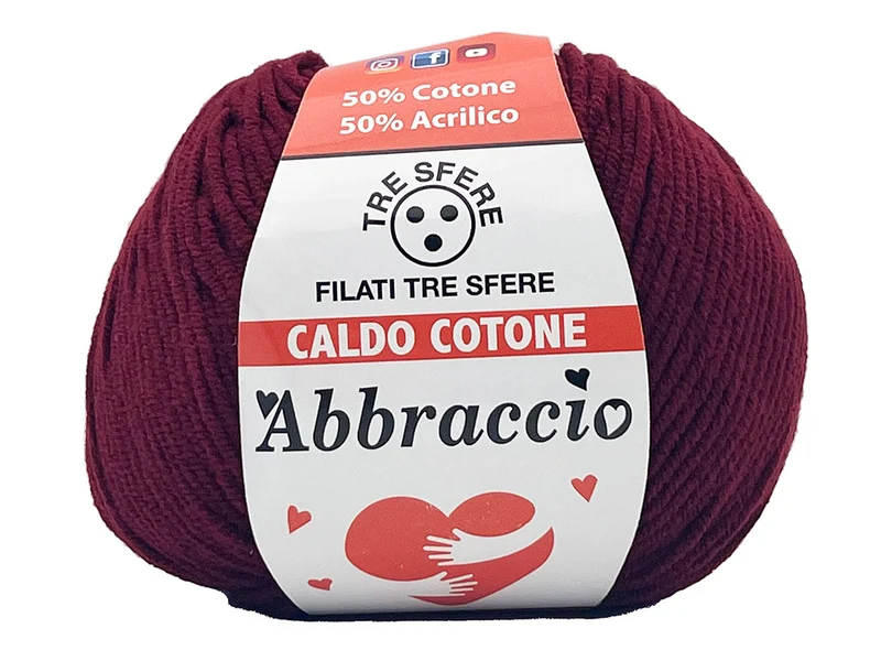 Filato caldo cotone abbraccio | cf 500 gr | 50% cotone 50% acrilico